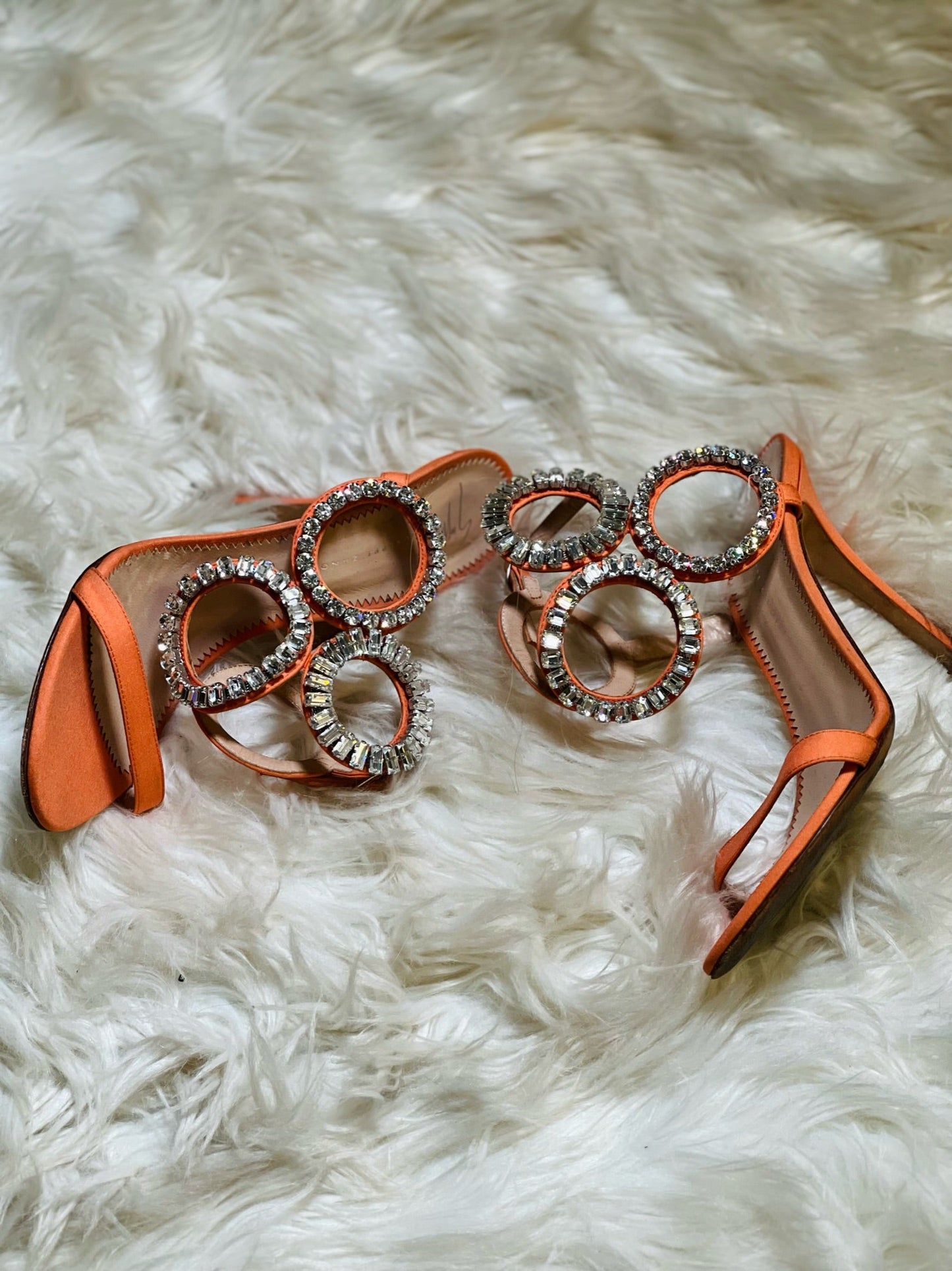 Crystal-Encrusted Circle Stiletto Kassie Heels by Giuseppe Zanotti