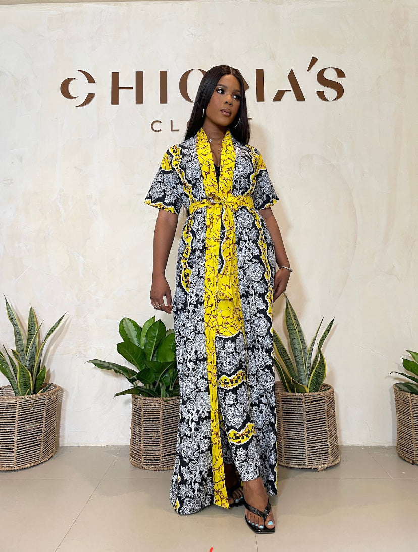 Ankara Kimono set