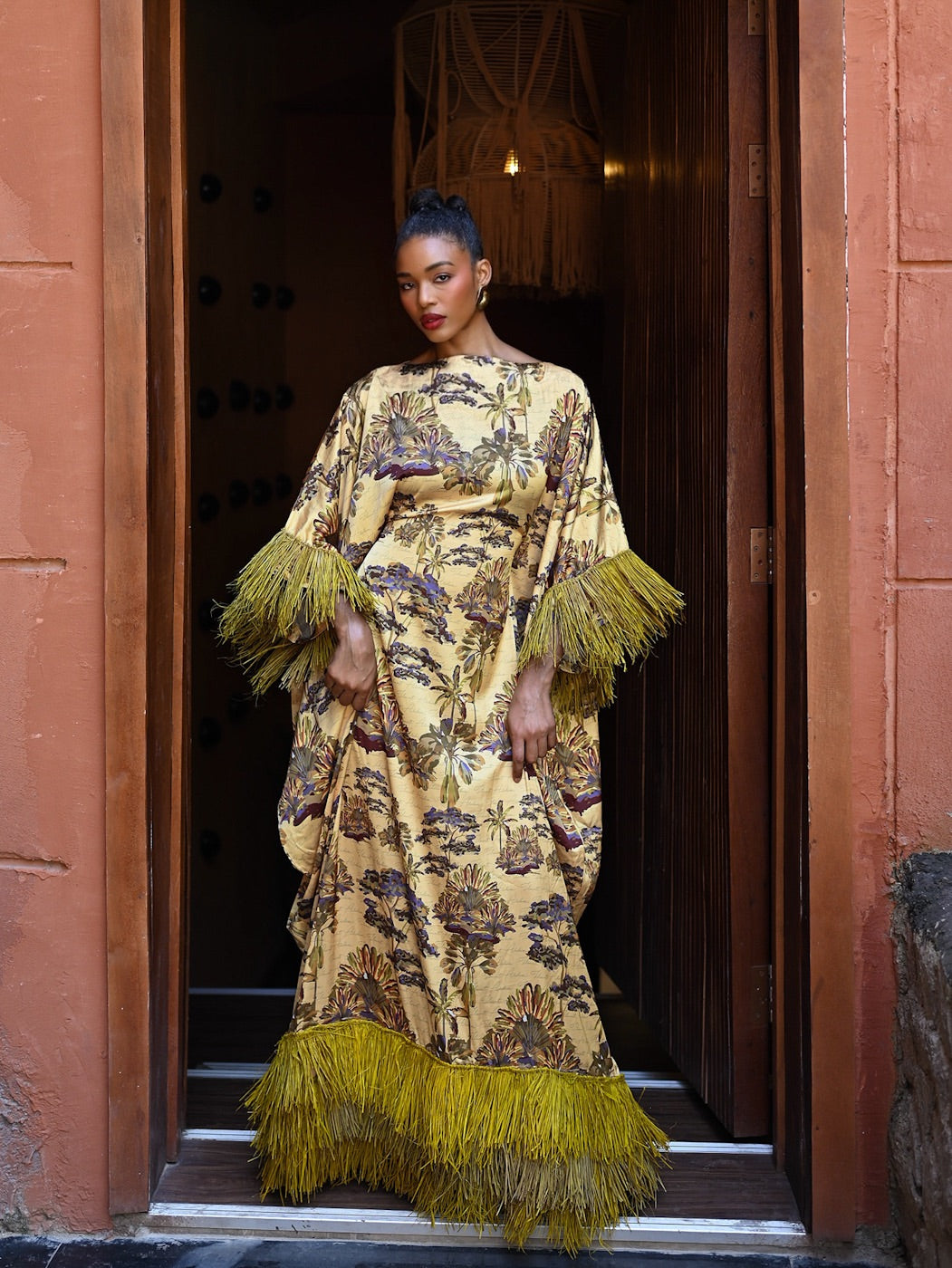 Abeni Dress - Mustard  Chiomas Closet