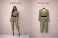 Animal print 3/4 Jumpsuit