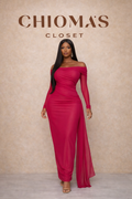 Pink Maxi Mesh Dress