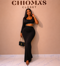 Black Pearl Embellished Cutout Maxi Dress