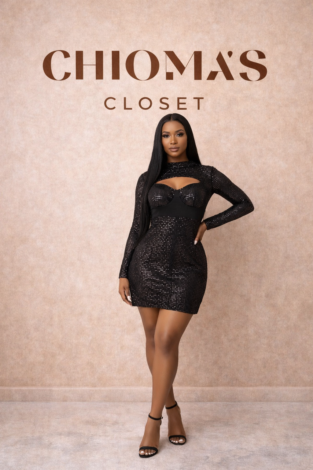 Black Fashionova Irreplaceable Dazzling Dress