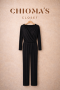 Black Wrap Jumpsuit