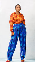 Double Pleated Barrel Pants
