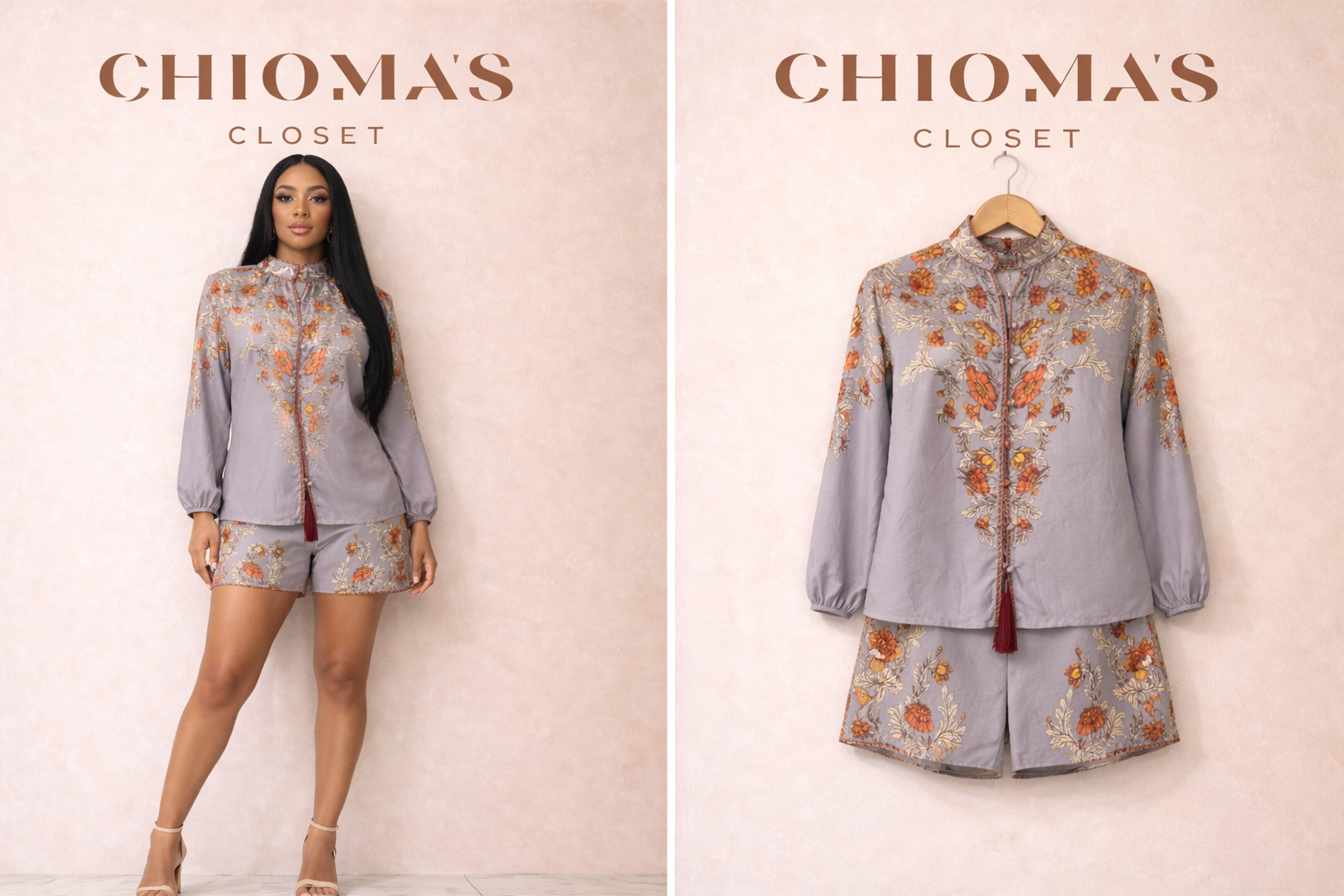 Floral Short and Long Sleeve Shirt