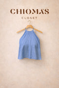 Denim Halter Neck Top