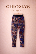 Elastic Waist Multicoloured Shell Pants