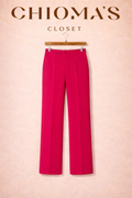 Fuchsia Pink Wide Leg Pants