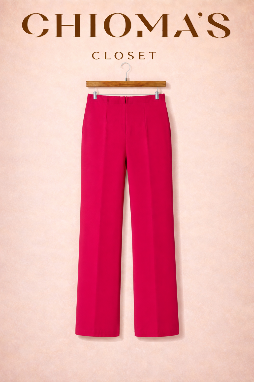 Fuchsia Pink Wide Leg Pants