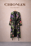 Floral Belted Kimono Jacket with Short