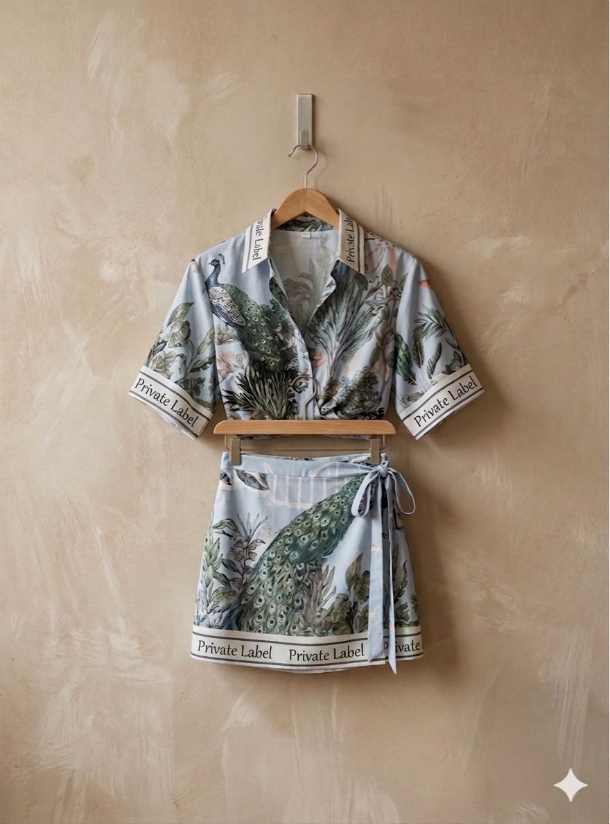 Wrap Skirt and Shirt