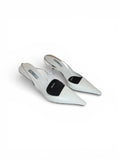 Prada- Spazzolato Leather Slingback Pumps