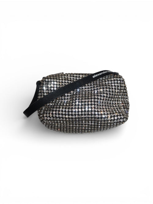 Alexander Wang- Heiress Rhinestone Mesh pouch.