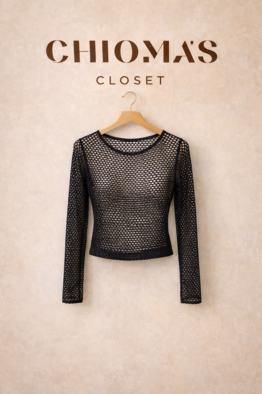 Long Sleeved Fishnet Top