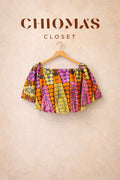 Multicolored Ankara Crop Top