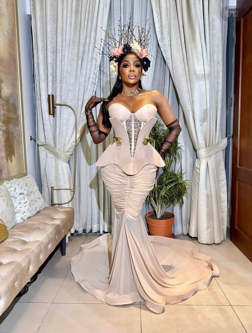 Nude Corset Dress