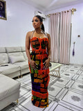 Orange Upcycle Dress