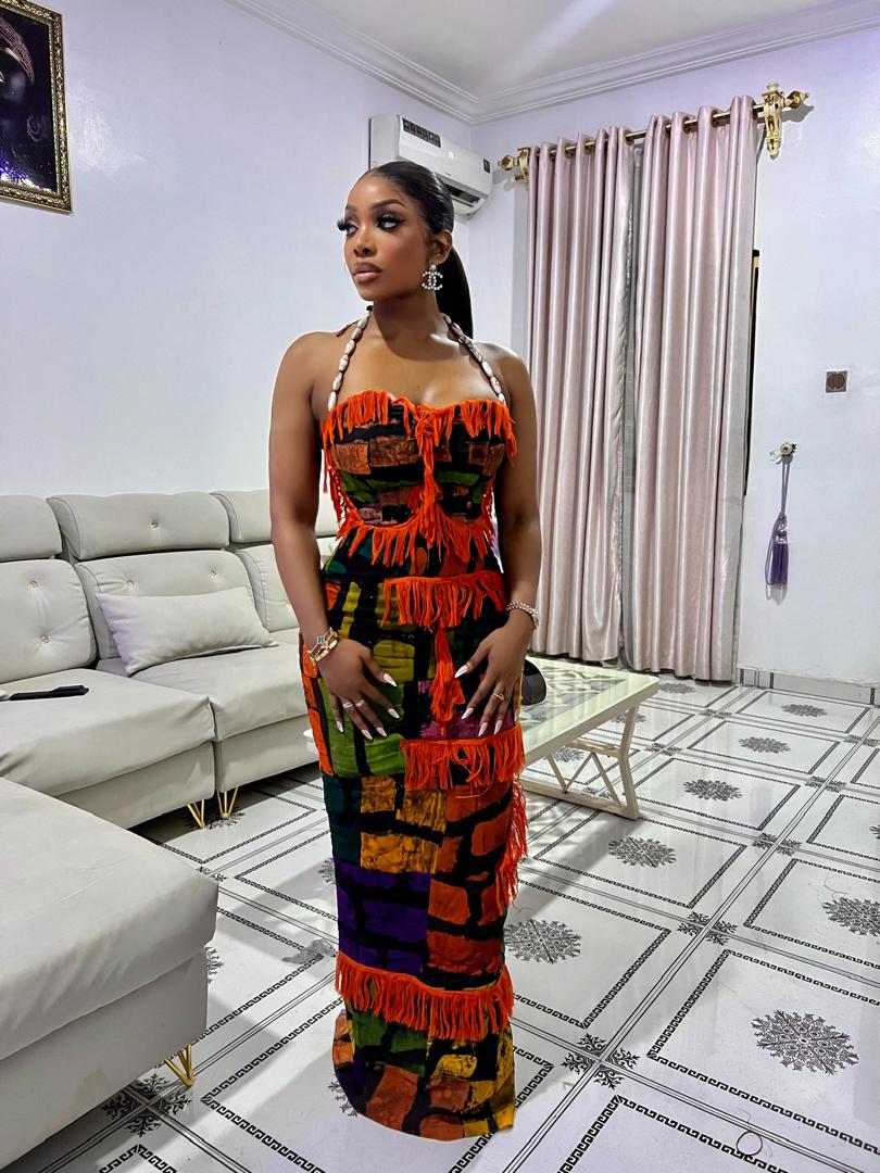 Orange Upcycle Dress