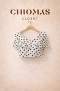 Polka Dot Extreme Crop Top