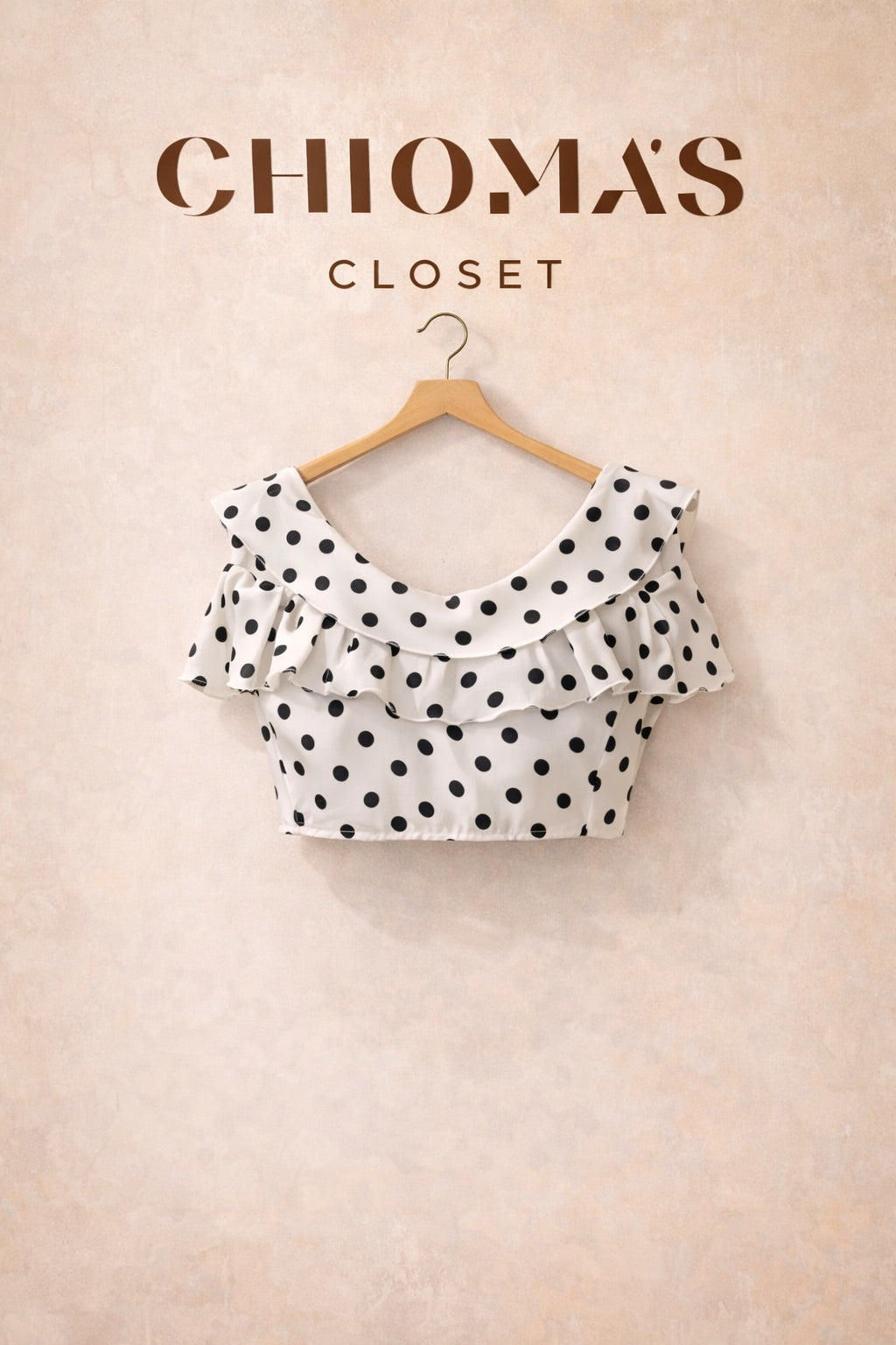 Polka Dot Extreme Crop Top