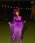 Purple Fringe Dress