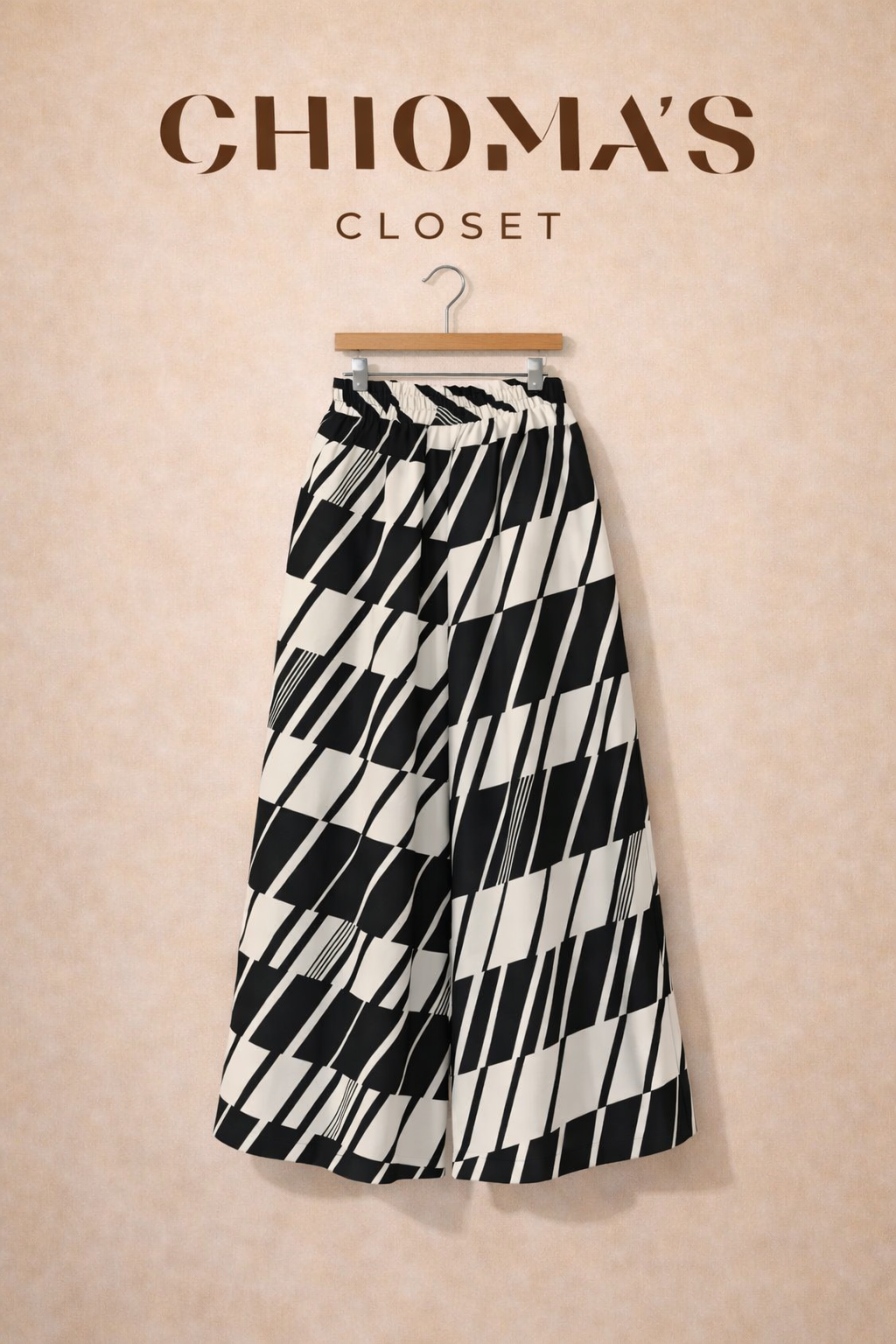 Abstract Print Pallazo Pant