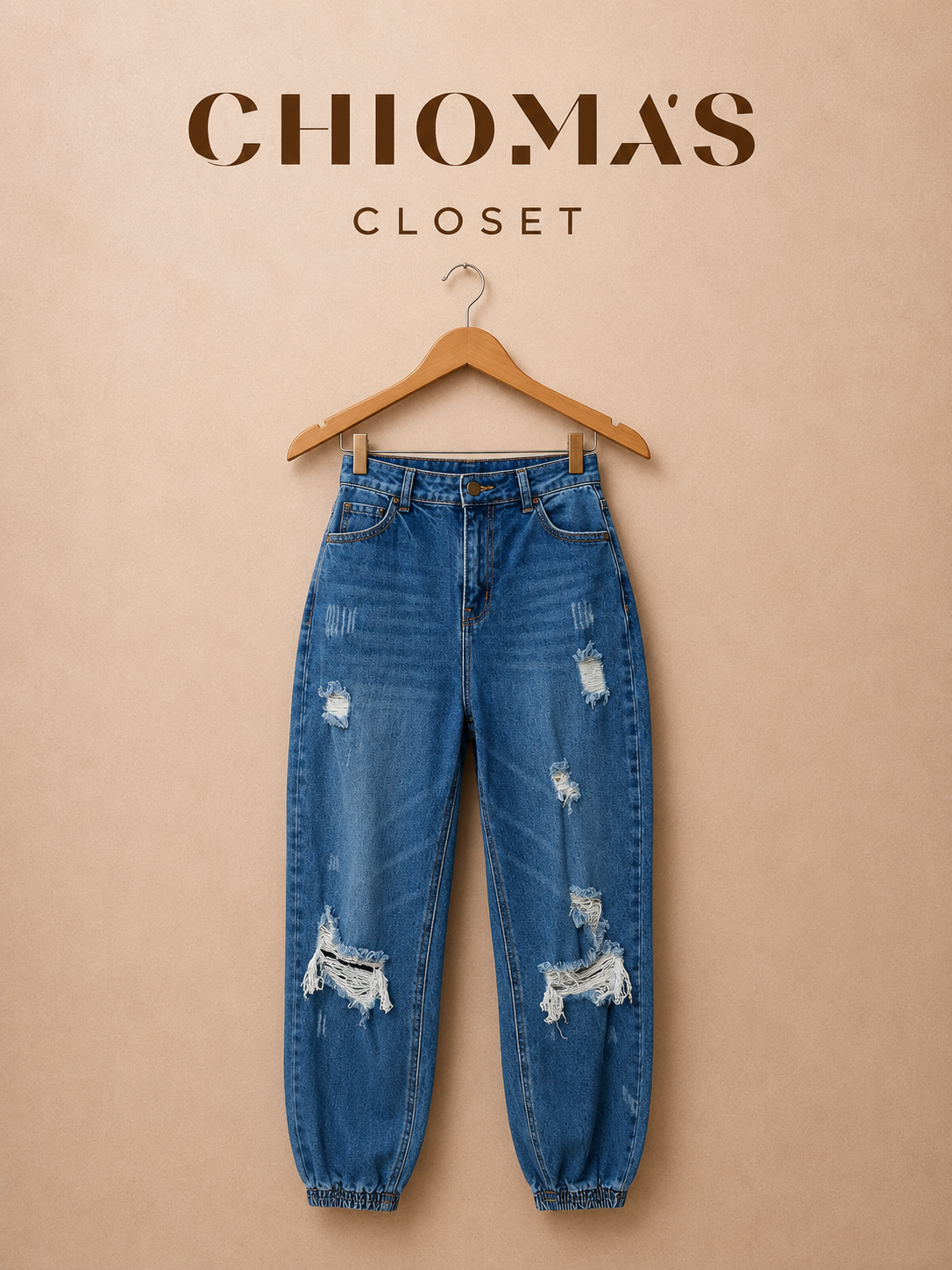 Skater Girl Denim Joggers