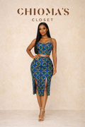 Virgos Lounge Diamante Co-ord with 2 Front Slits