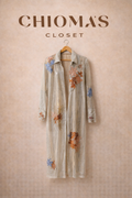 Silver Long-Sleeve Kimono