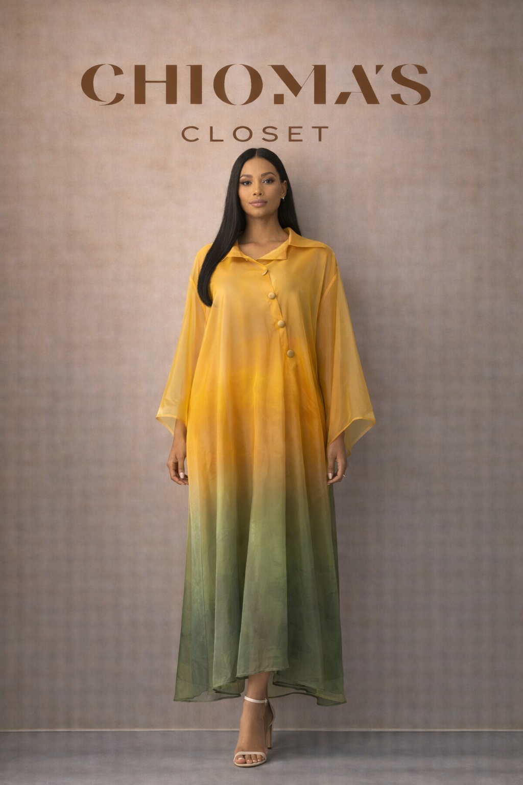 Sunset Organza Kaftan