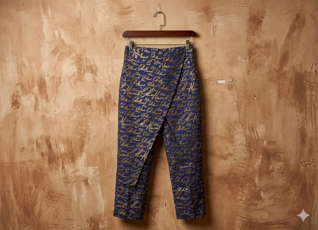 OD Custom Print Wrap Trousers