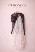 Floral Organza Overlay Skirt