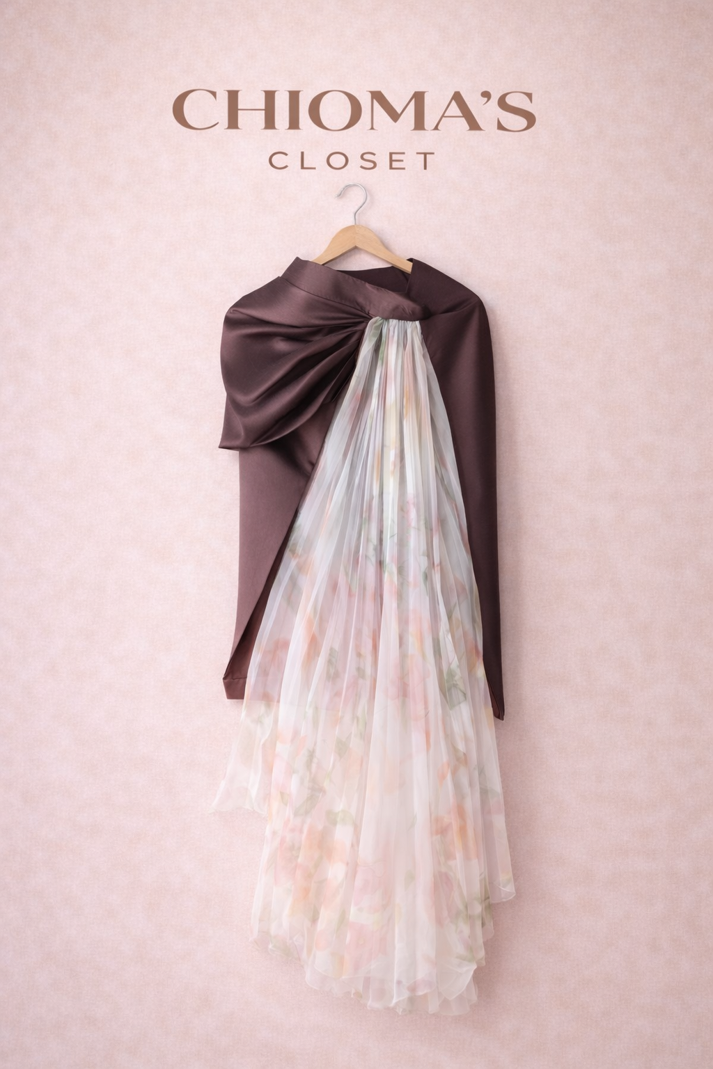 Floral Organza Overlay Skirt
