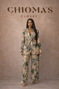 Floral Printed Pajama Style Set